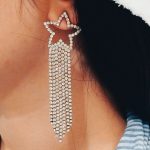 گوشواره جواهری طرح ستاره