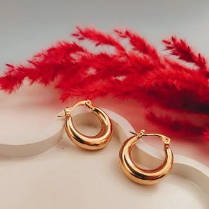 گوشواره قفلی حلقه‌ای