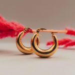 گوشواره قفلی حلقه‌ای