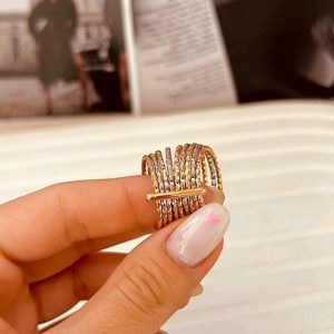 انگشتر ۹ رج تراش‌دار پیکابو