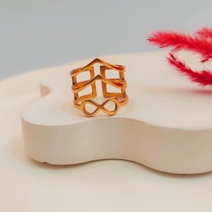 انگشتر مینیمال دخترونه تاج