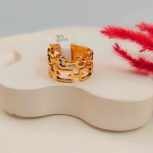 انگشتر مینیمال دخترونه طرح chains