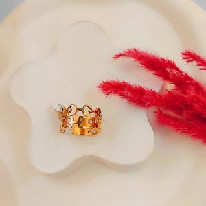 انگشتر مینیمال دخترونه طرح chains