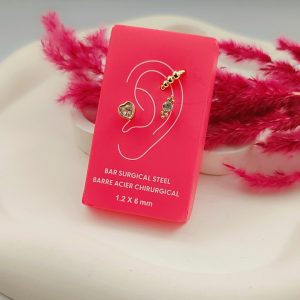 پک سه‌ عددی پیرسینگ گوش استیل